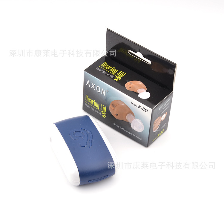 Слуховой аппарат для пожилых людей, батарейный, с микрофоном, упаковка на экспорт K80