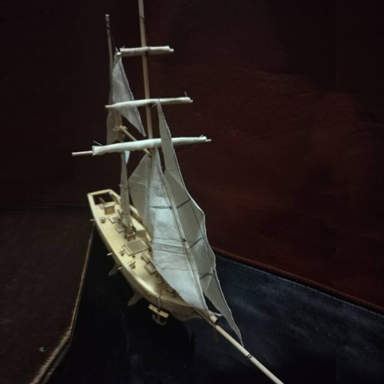 Halko wooden assembled sailboat DIY classic sailboat model of the great sailing era