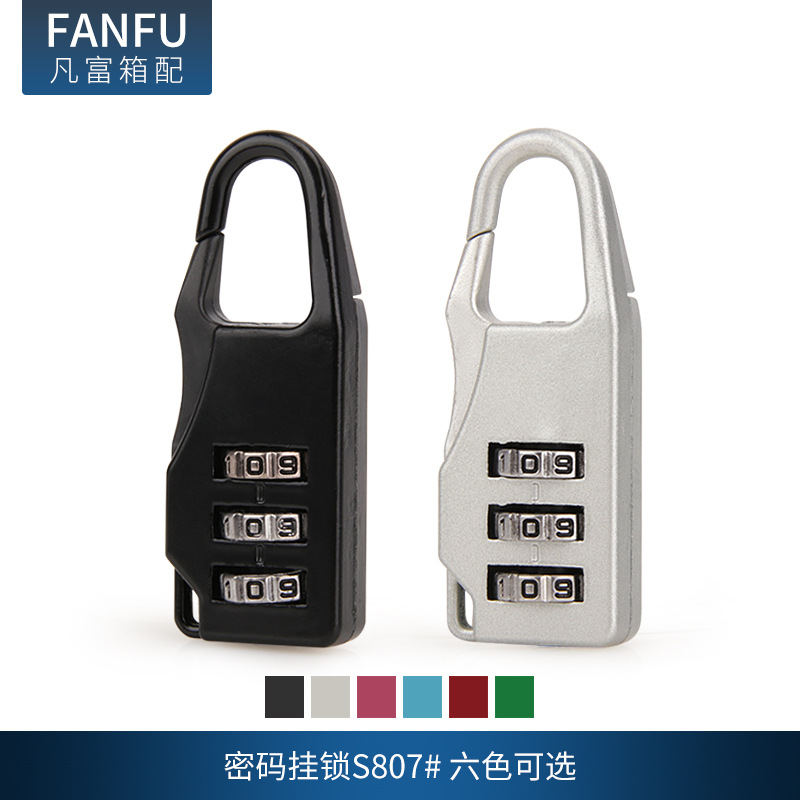 Spot Padlock S817 # Combination Lock Zinc Alloy Three Digit Combination Lock Cartoon Stationery Backpack Anti Theft Padlock