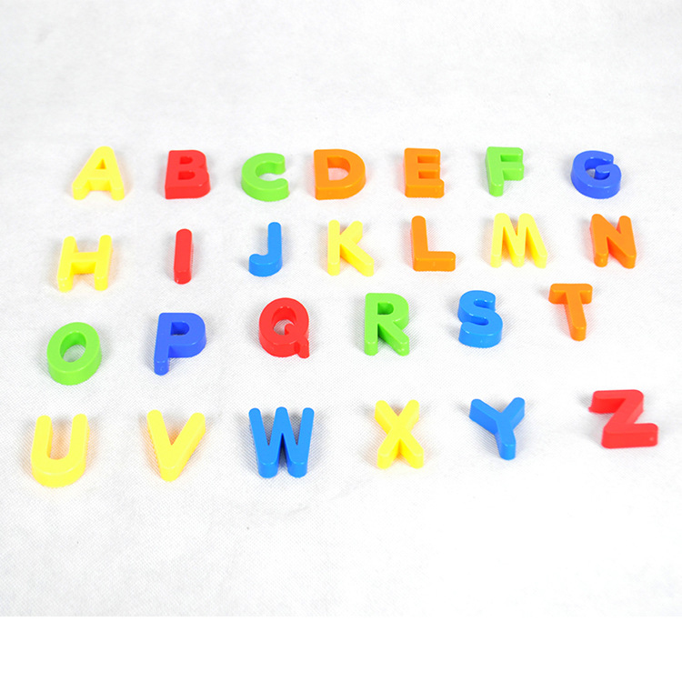 Early Education 26 Magnetic English Uppercase and Lowercase Letters and Numbers Magnetic Refrigerator Magnet Card Packaging Kidsren's Toys