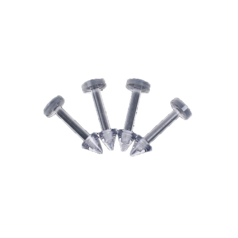 Factory wholesale UV soft bar tongue nail transparent eyebrow lip nail European and American body piercing navel nose ring jewelry set