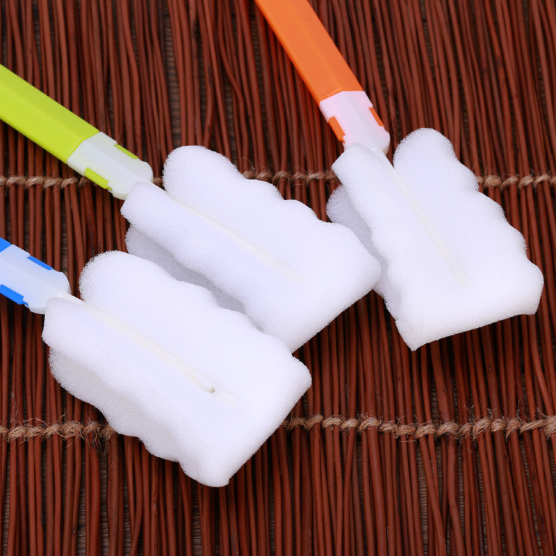 20cm thermos cup folding sponge Cup brush removable bottle brush kitchen sponge cleaning brush manufacturers wholesale spot