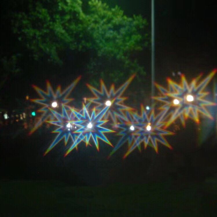 Paper 3D Line Polarized Glasses Red and Blue Fireworks Round Decoding Green Yellow Purple Telescope Light Separation