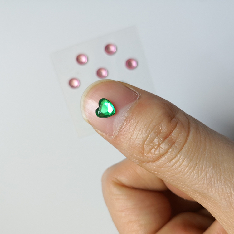 Color Makeup Pink Diamond stickers special-shaped diamond stickers acrylic Diamond stickers toy DIY accessories