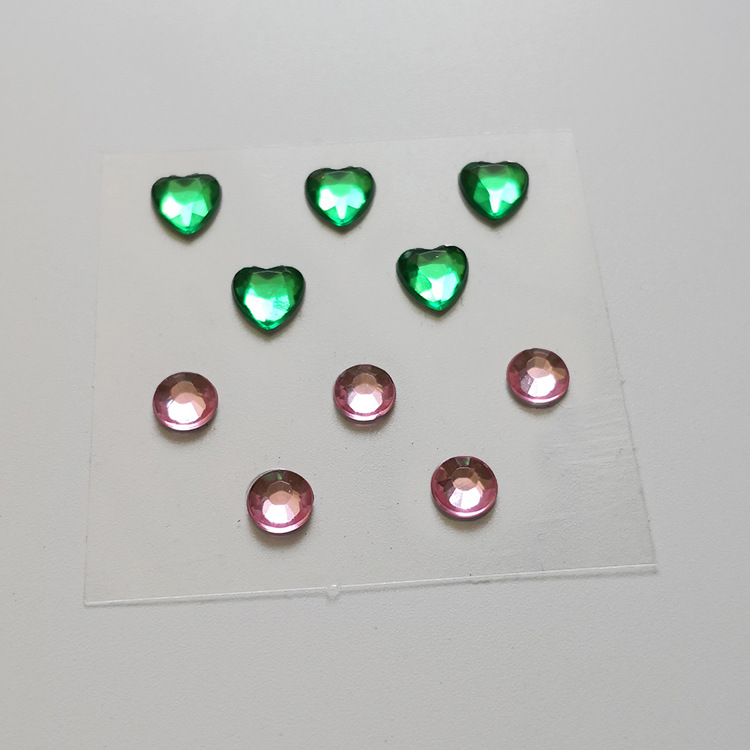 Color Makeup Pink Diamond stickers special-shaped diamond stickers acrylic Diamond stickers toy DIY accessories