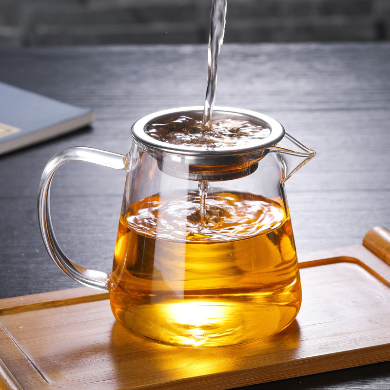 Factory Wholesale Glass Fair Cup square male cup tea with tea drain tea sea kung fu tea ceremony accessories