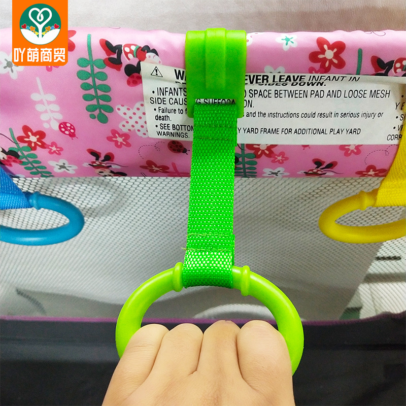 Game bed pull ring baby learn to stand hand pull ring hanging ring baby bed car toddler pull ring Retail Wholesale