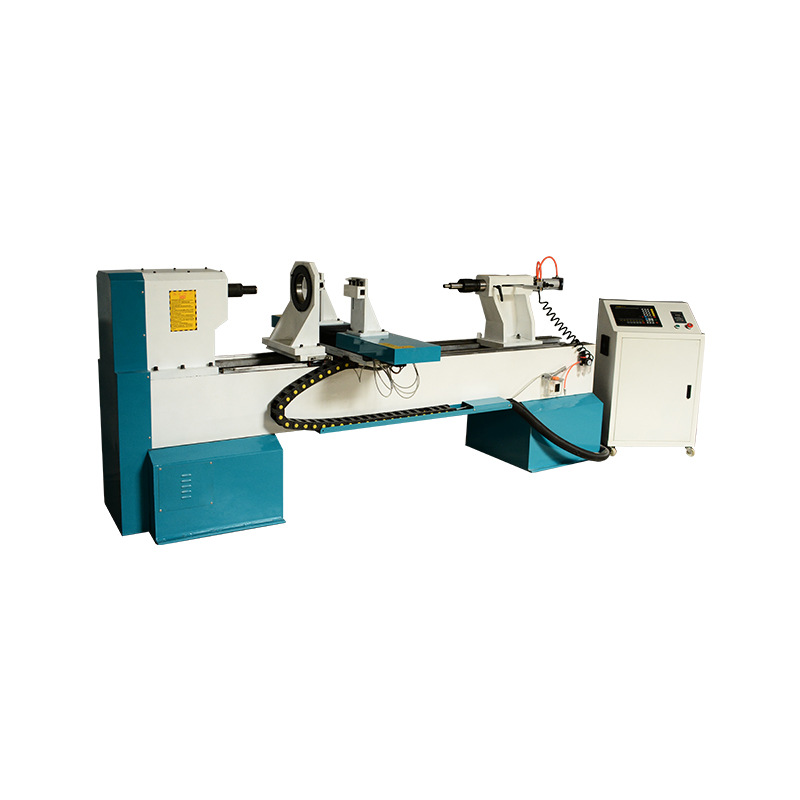 Fully Automatic Cnc Woodworking Lathe Single-Axis Double-Tool Woodworking Manufacturer Stair Crafts Vase Table Leg Drumstick Processing