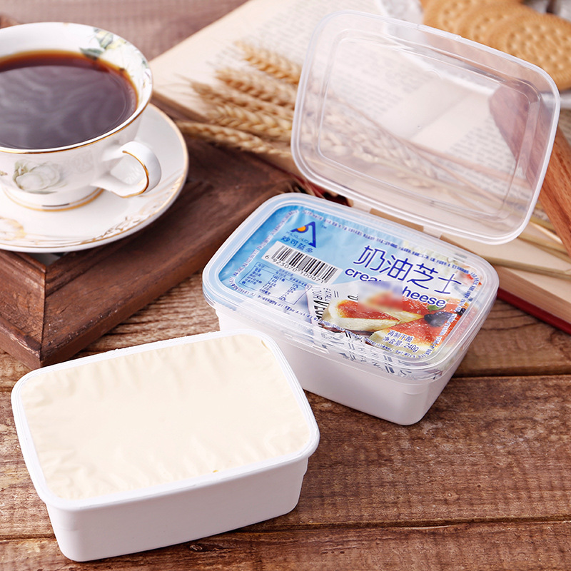 Mioclando Cream Cheese 240g Cream Cheese Semi-Cooked Cheese Block Soy Milk Box Cake Baking Ingredients
