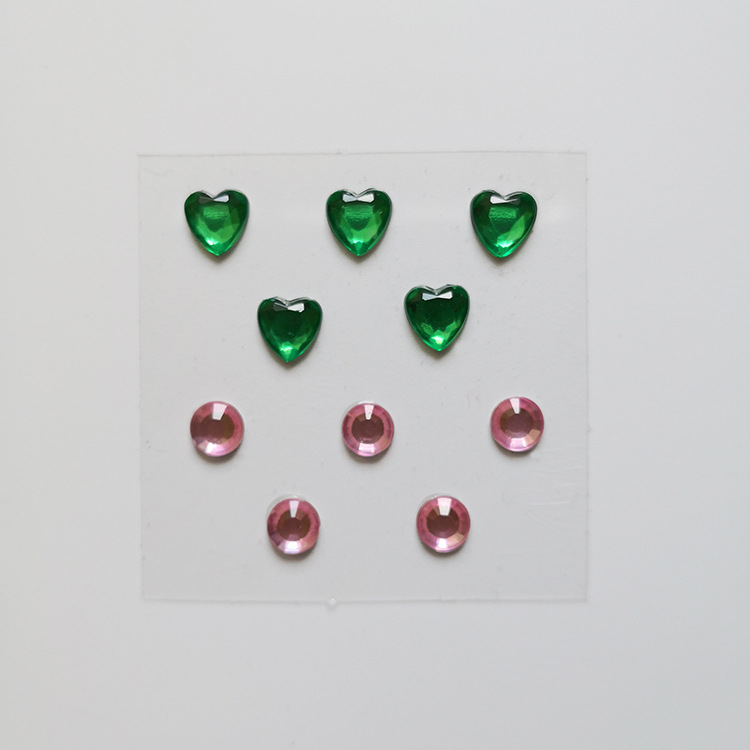 Цветной макияж наклейки розовый алмаз специальные формы алмазные наклейки акриловые наклейки игрушки DIY аксессуары