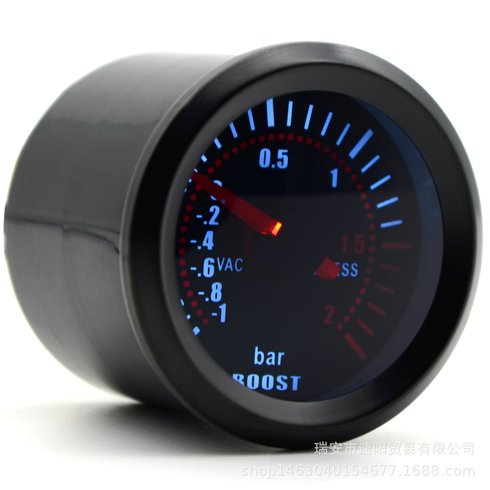 Cross-border popular 2-inch 52MM Turbo Booster gauge BAR Sunglasses Black Shell car instrument modification instrument