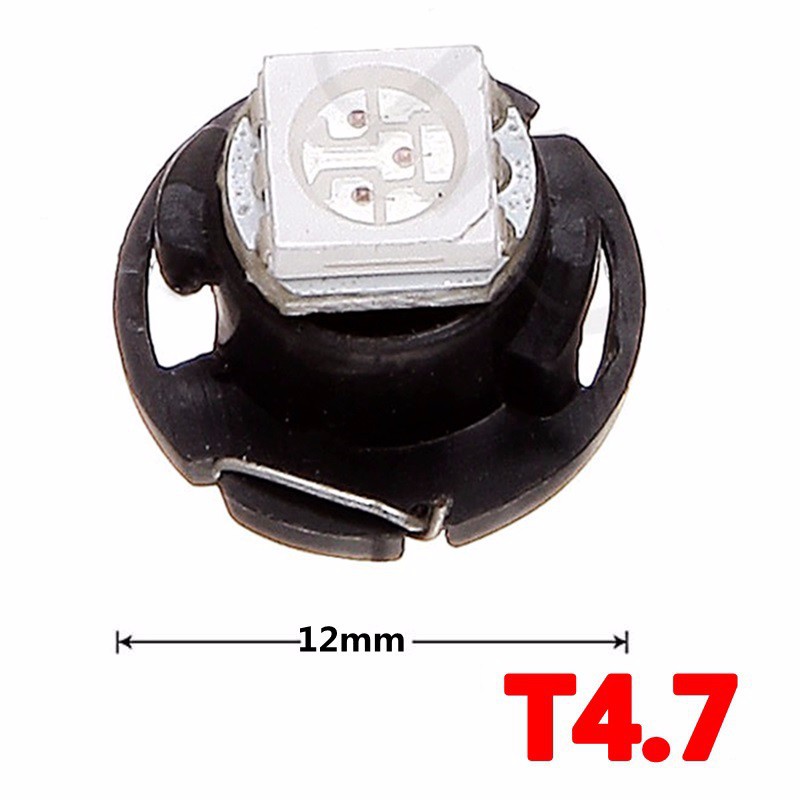 Car LED light instrument light T3 1210 1SMD Motorcycle LED bulb T4.2 T4.7 12v White Light