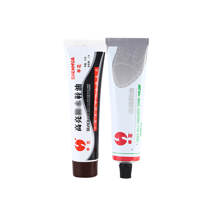 Shenhua high brightness shoe polish Brown black shoe polish fast bright nourishing oil leather leather colorless care agent