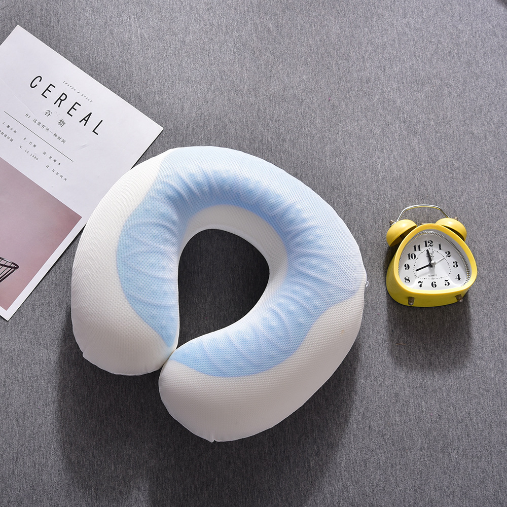Slow rebound U-shaped pillow gel pillow summer neck ice cool pillow slow rebound hydrogel memory cotton manufacturers wholesale