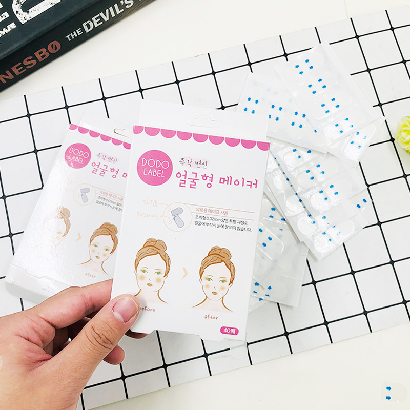 707 spot v face stickers Korea ins with Doodle Label small face tape Net red trembles 40 stickers manufacturers
