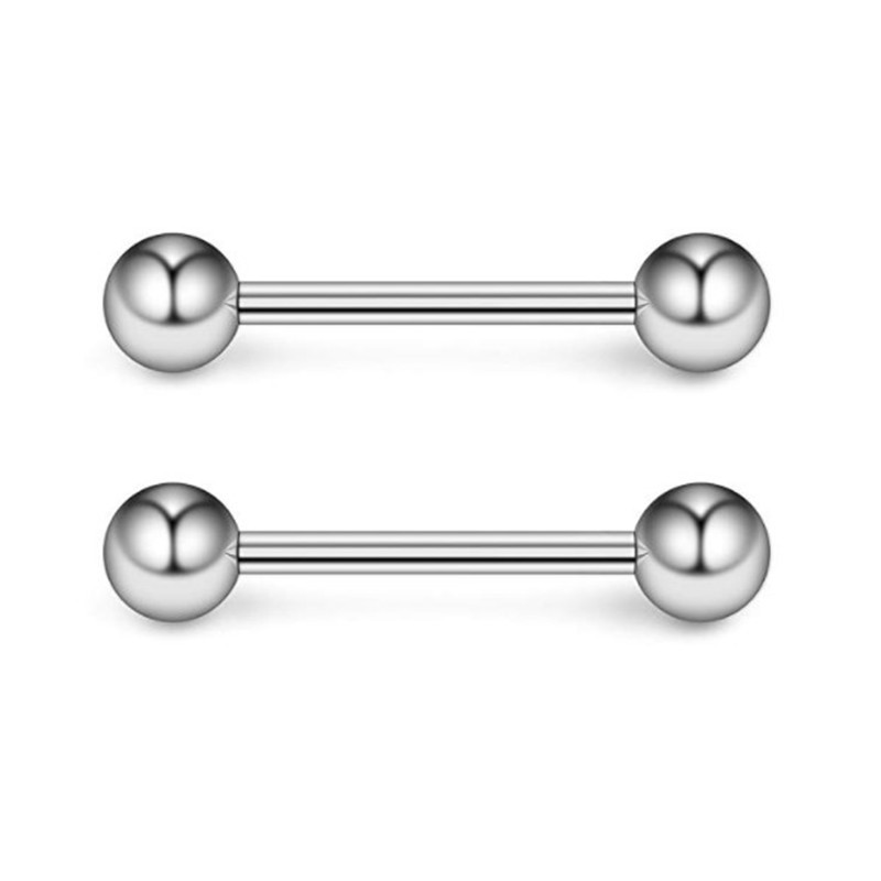 Stainless steel body piercing jewelry straight bar tongue nail breast ring nail ear bone nail spot factory wholesale
