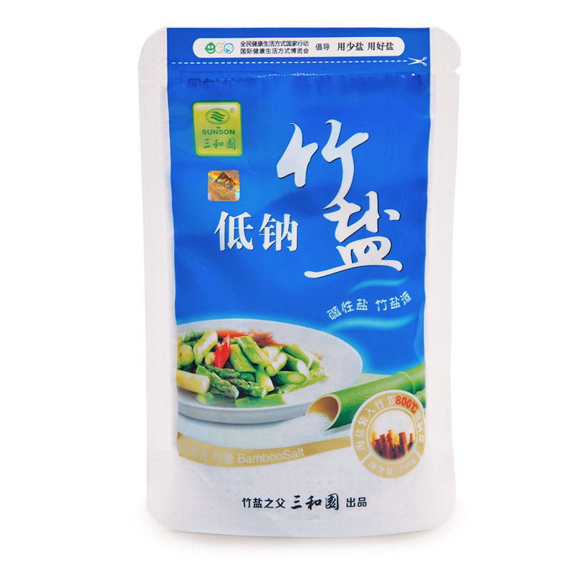 Sanheyuan Factory Genuine Low-Sodium Bamboo Salt Edible Salt High Potassium Low-Sodium Healthy Seasoning Salt No Anti-Caking Agent Edible Salt