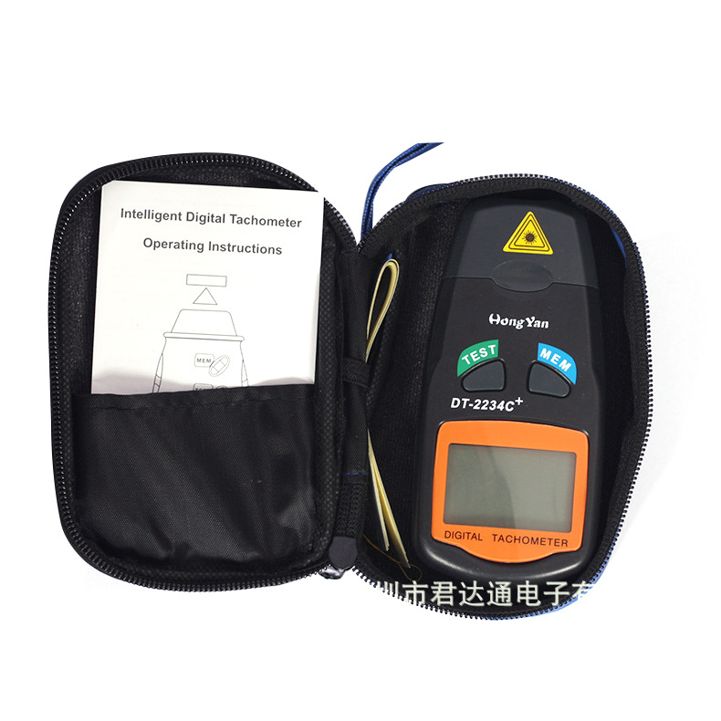 Pocket Laser Tachometer Photoelectric Speedometer Tachometer Photoelectric Tachometer Dt-2234C+ Wholesale