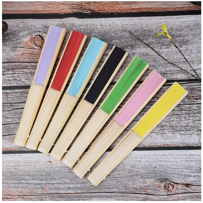 Manufacturer of Various Foldableing Fans, White Paper Fans, Blank Foldableing Fans, Pure Colorful Bamboo Blank Colorful Paper Fans