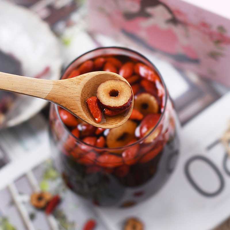 Black medlar Mulberry light face brown sugar ginger tea series 500g box Big Aunt vitality goddess health black sugar ginger jujube tea