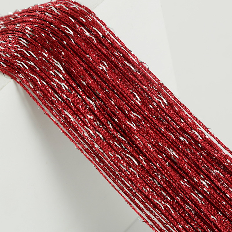 Cross-Border dedicated to 1*2 flat silver curtain wedding props line curtain shopee Amazon wish finished curtain