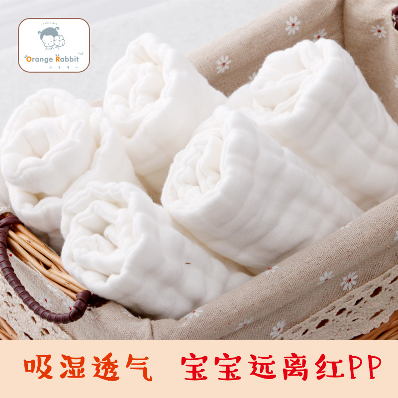 Wholesale gauze diaper pure cotton newborn baby supplies washable meson cloth diaper ring baby Summer