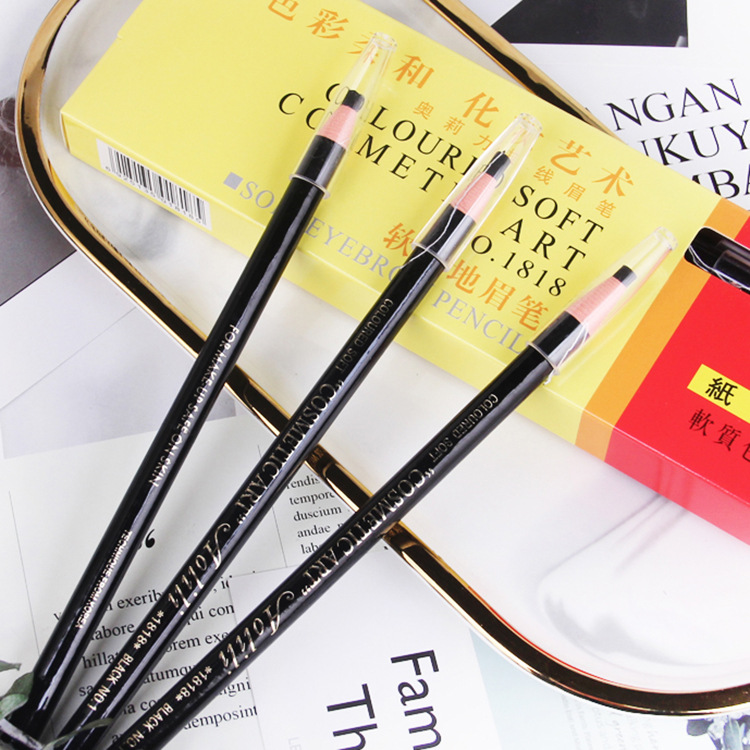 Studio special 1818 waterproof sweat-proof pull pen roll paper pull eyebrow pencil tear eyebrow pencil makeup manufacturers wholesale