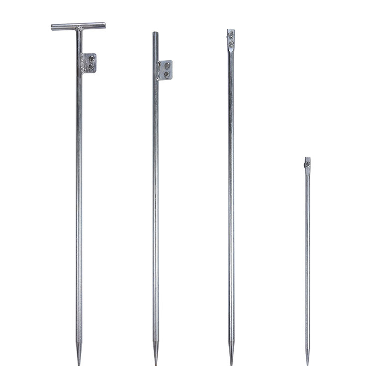 One-word T-shaped electric power galvanized grounding pin engineering household power plant grounding electrode grounding rod grounding pile lightning rod