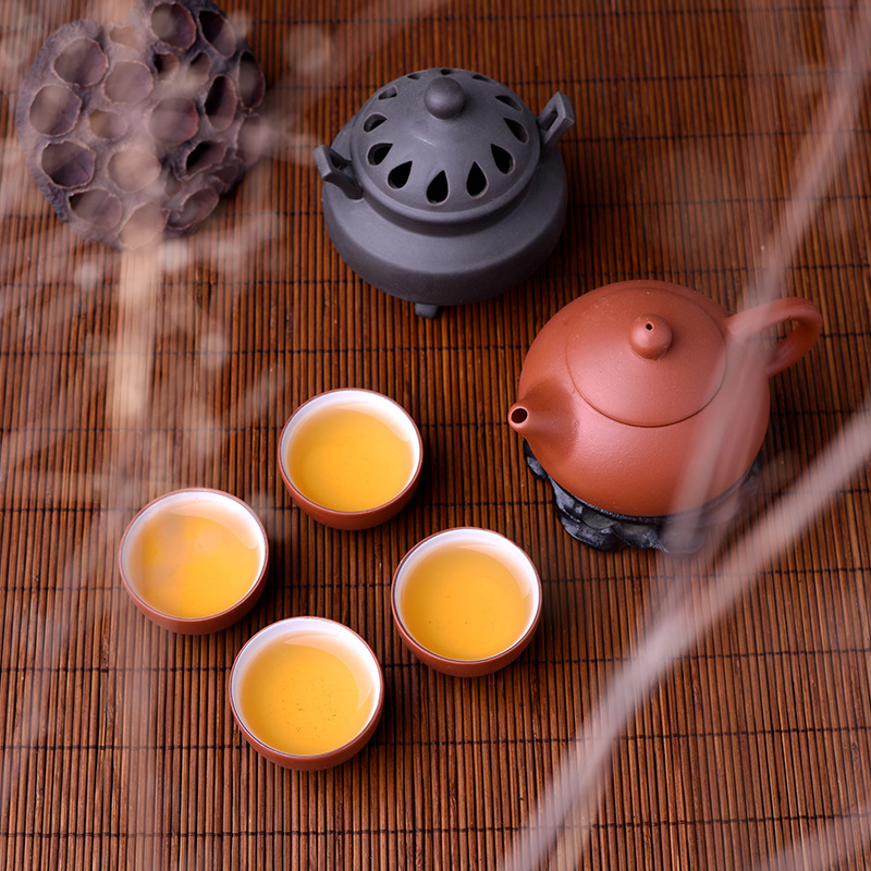 Chaozhou Genuine Purple Clay Pot Handmade Teapot Gift for Personal Use 1 Pot 4 Cups Tea Set Gift Set