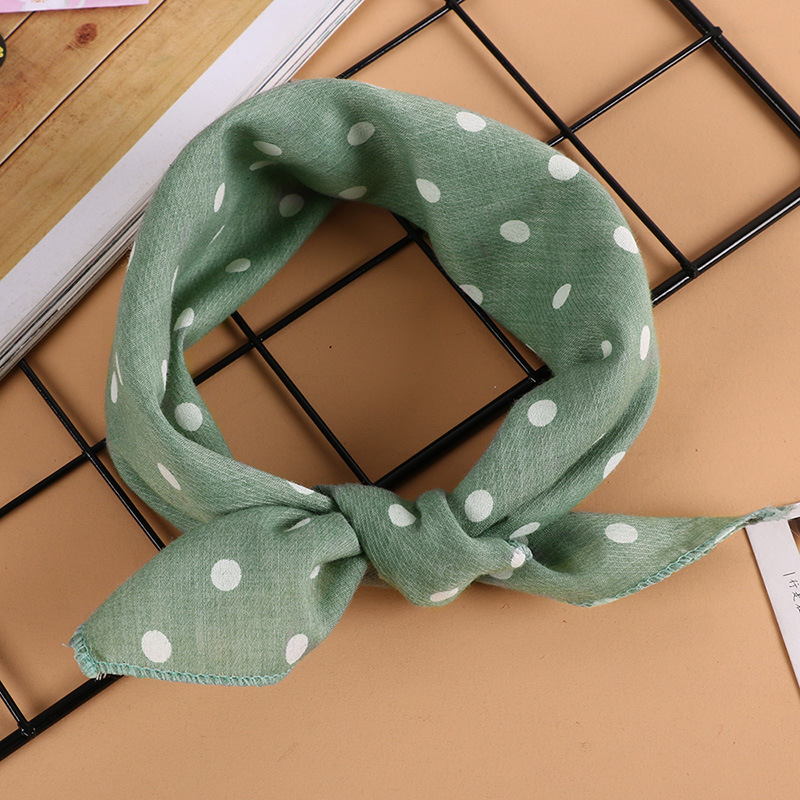 Korean version of polka dot printing children's small square scarf boys and girls baby scarf foreign trade Amazon explosions pet scarf