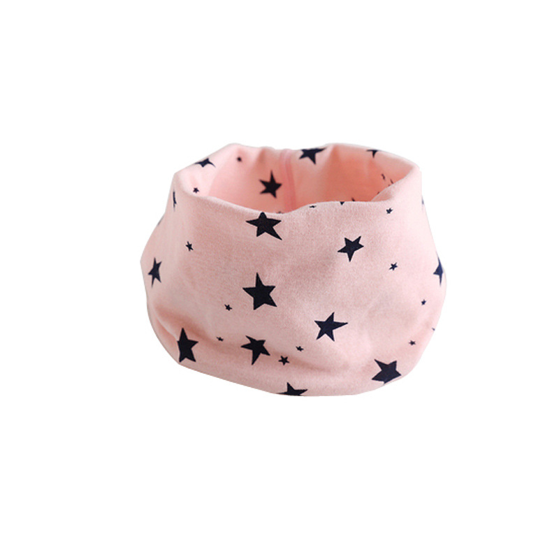 Cartoon autumn and winter cotton children's collar cotton baby scarf single-layer boys and girls changeable scarf factory wholesale