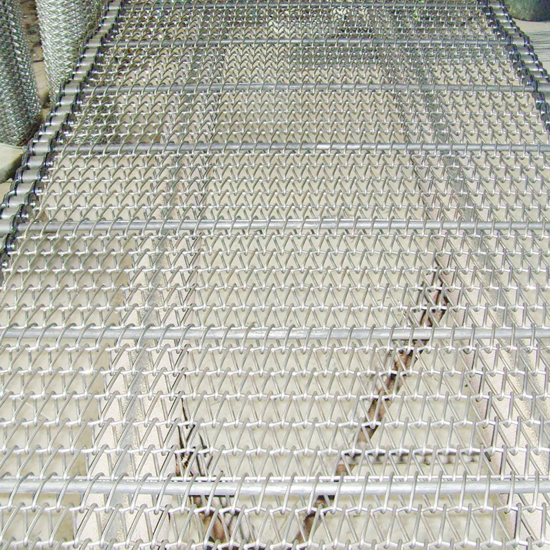 Yuantong conveyor mesh belt installation convenient metal material humanoid hole stainless steel metal conveyor supply conveyor mesh belt
