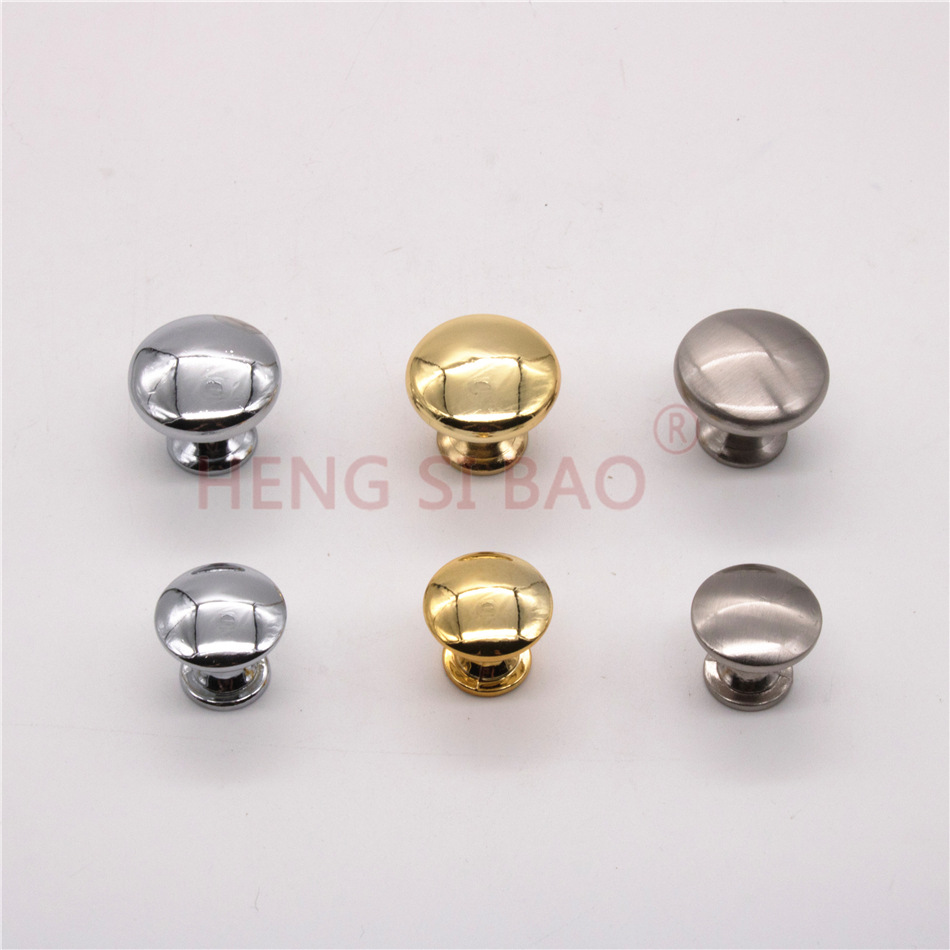 Solid Zinc Alloy Round Single Hole Small Handle Modern Simple Cabinet Drawer Wardrobe Door Handle Hardware Accessories