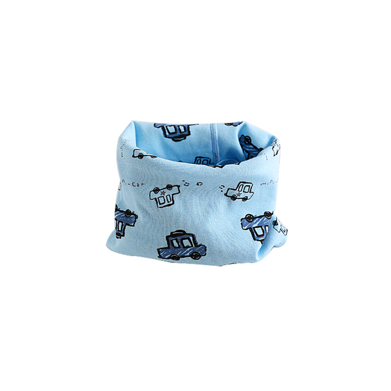 Cartoon autumn and winter cotton children's collar cotton baby scarf single-layer boys and girls changeable scarf factory wholesale