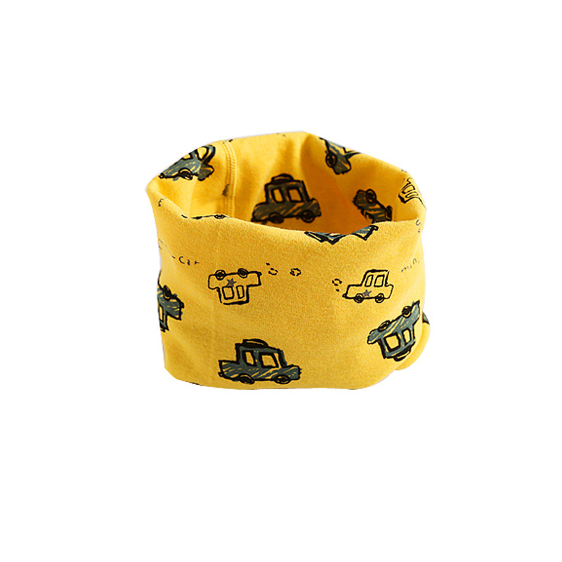Cartoon autumn and winter cotton children's collar cotton baby scarf single-layer boys and girls changeable scarf factory wholesale