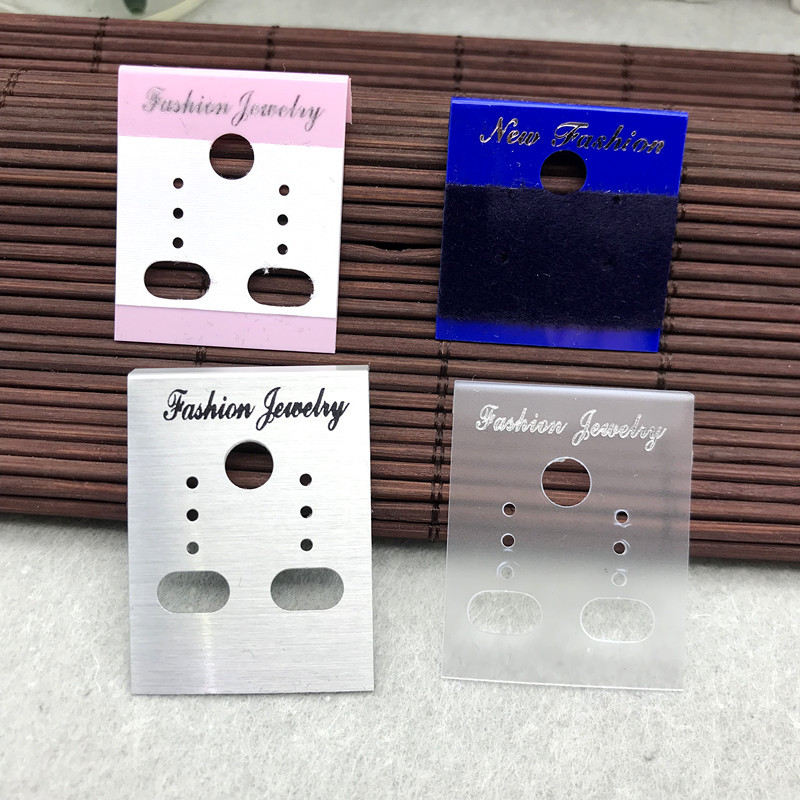 3*4 Small Earring Card Plastic Card Jewelry Bag Decorations diy Accessories Tag Korean Card Transparent Frosted