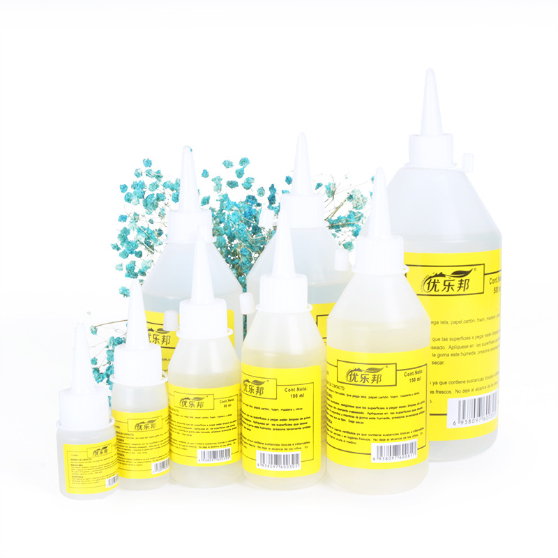 Children's diy alcohol glue 30ml non-woven handmade alcohol glue hemp rope button material transparent glue