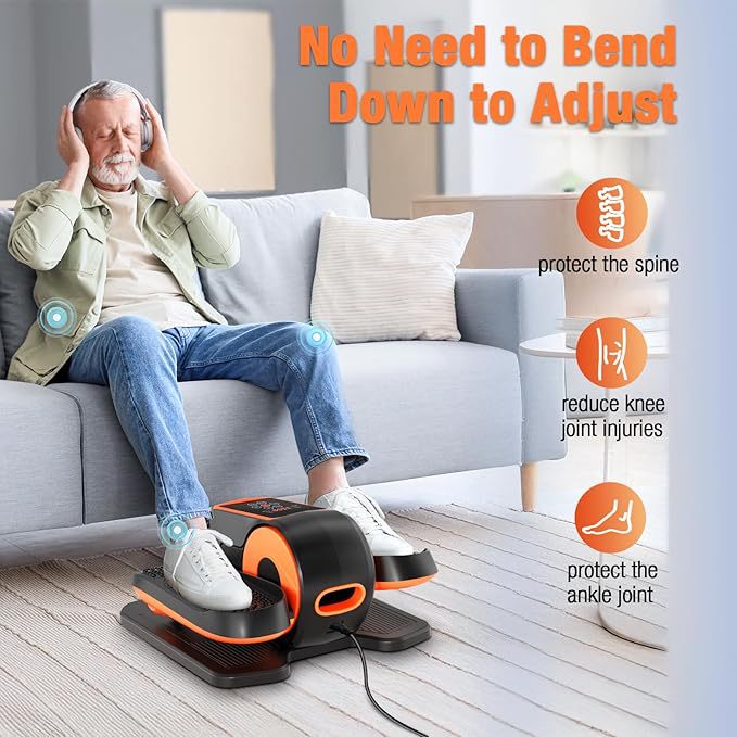 Mute intelligent non-knee injury electric elliptical machine leg training home upper and lower limbs auxiliary exercise fitness equipment