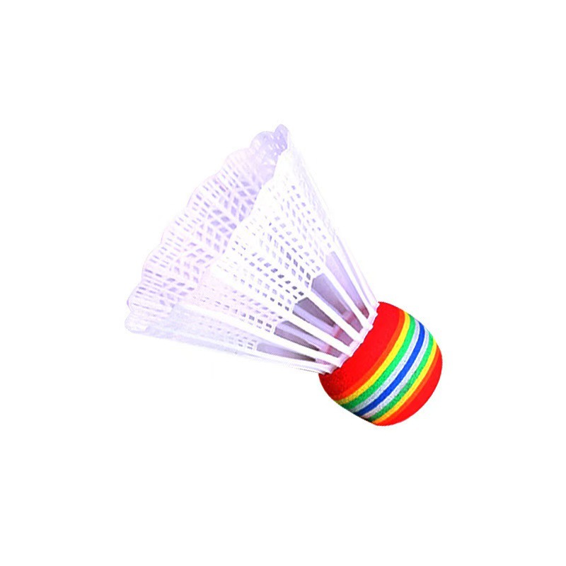 Children's big head color plastic badminton environmental protection material rainbow ball badminton children's shooting indoor special