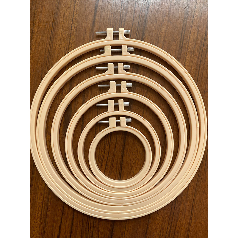 Custom DIY Handmade Plastic Embroidery Hoop Fixed Circle Embroidery Hoop Cross Stitch Punch Needle Embroidery Hoop