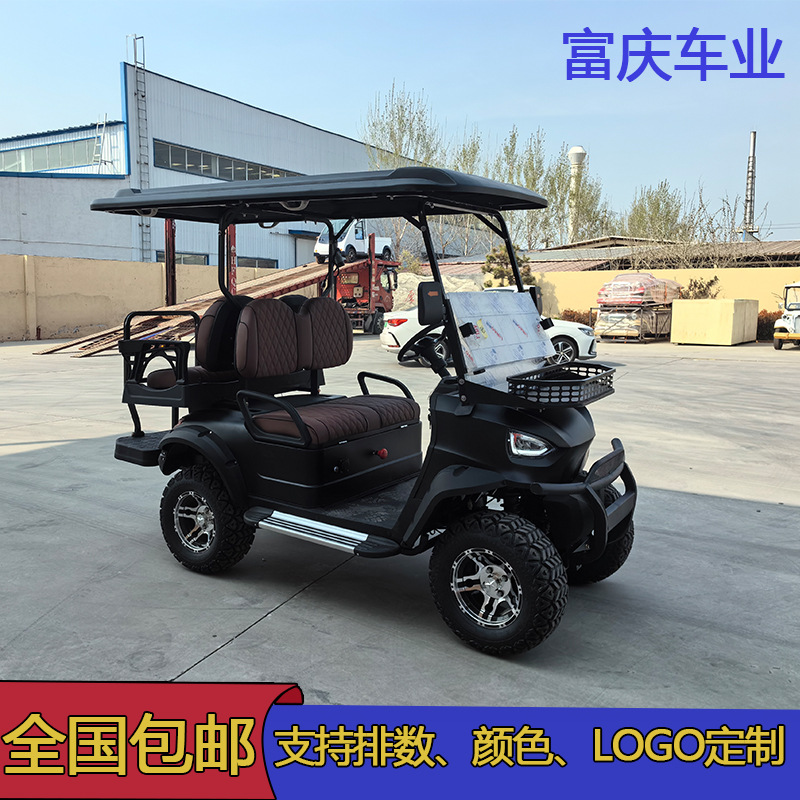 Electric Golf Cart with Four Wheels for Scenic Spots, Parks, Property Viewing, Reception, Hotels, Airports, and Off-Road Transportation