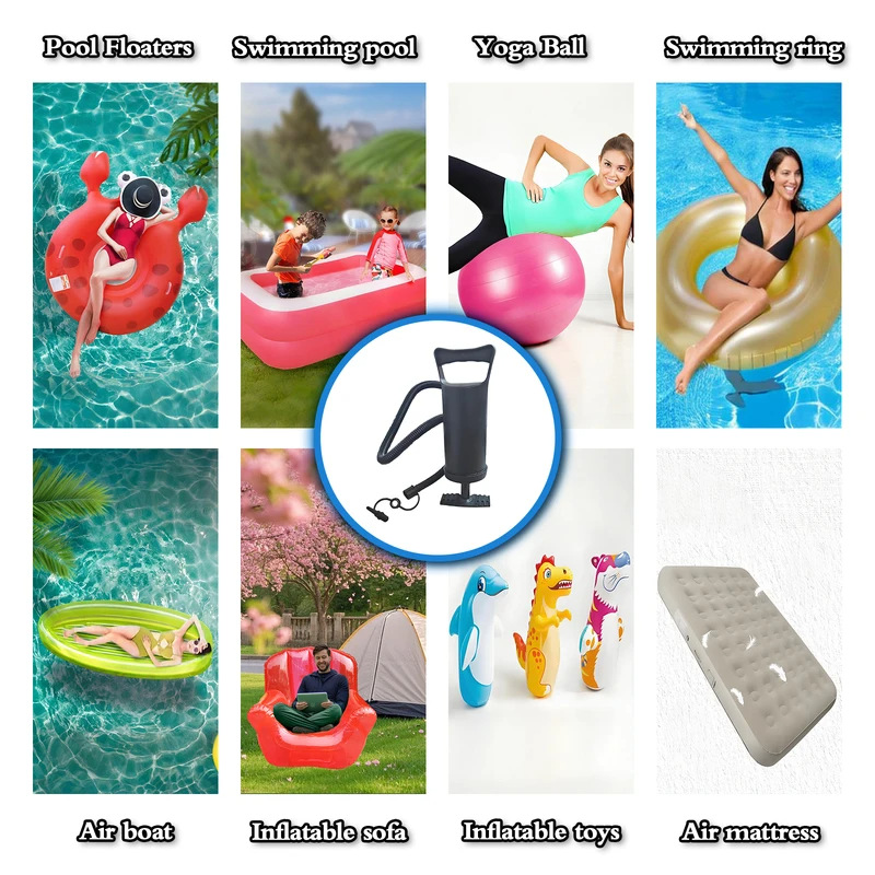 Two-Way Hand Pump Air Pump Inflatable Bed/Swimming Pool Ring/Lifebuoy Cross-Border Manual Air Pump
