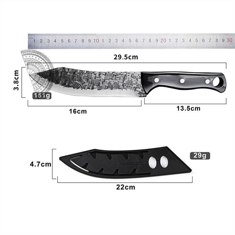 Yangjiang hand-held meat knife portable forging camping sharp knife barbecue meat outdoor wholesale factory direct sales