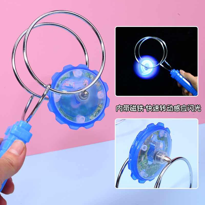 High quality colorful flying magic gyro magnetic magic gyro orbit yo-yo hand gyro stall hot sale