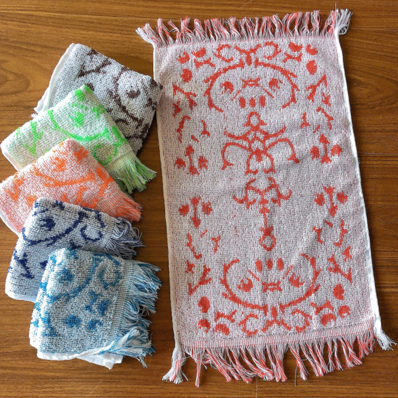 29x 55 производители поставляют жаккардовое полотенце из полиэстера с окрашенной пряжей с бордюром детское полотенце для экспорта в Африку Южную Америку