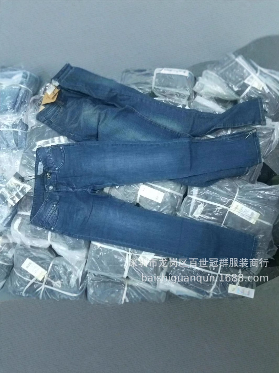 Factory inventory defective clothing 1-10 yuan women's cheap jeans stall miscellaneous Denim tail national wholesale