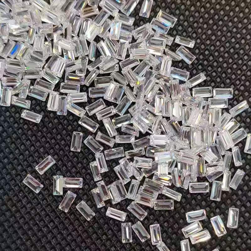 Прямоугольный камень с прямым углом, параллельные линии, материал Guitai, 5Aspg, резанный циркон, кубический цирконий