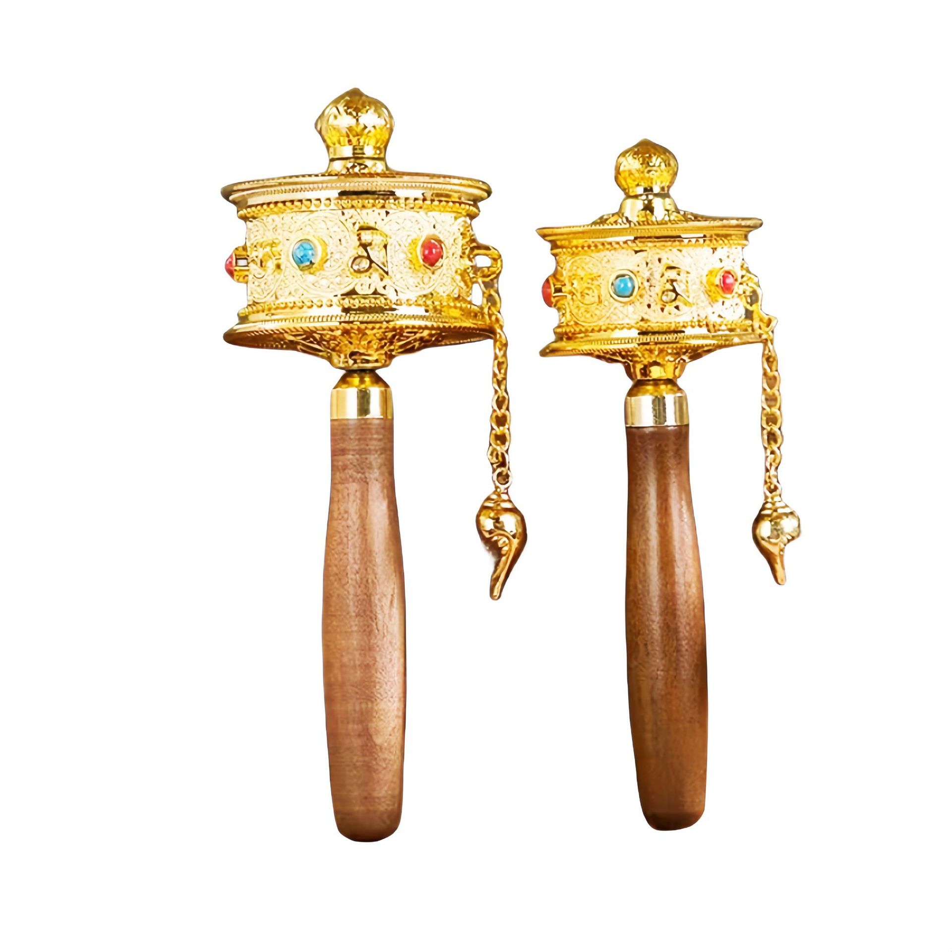 Xizang Prayer Wheel Hand-Cranked Souvenir Handheld Prayer Wheel Lhasa Prayer Wheel Prop for Photography Plastic Weighted