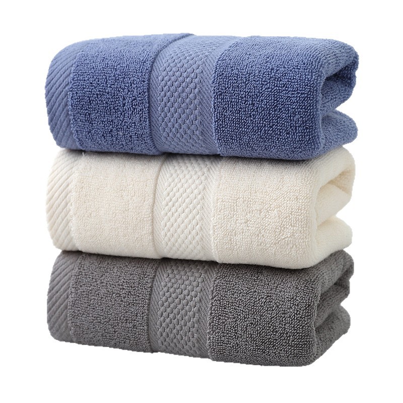 Pure Cotton Towel Manufacturer Wholesale Gift Face Towels with Embroidered Logo, Thickened Absorbent Towels for Home Use