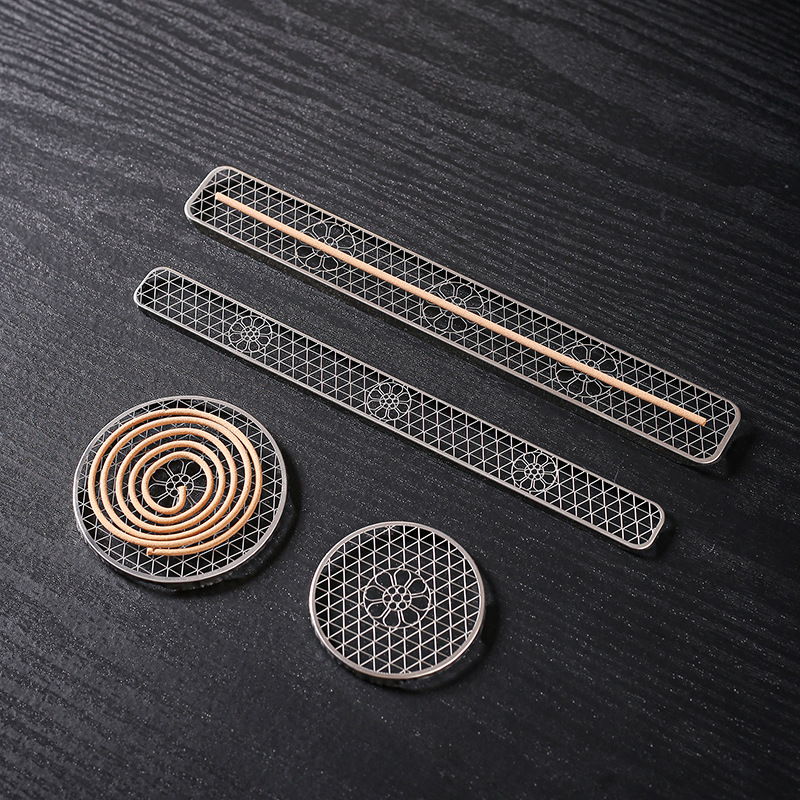 Stainless Steel Honeycomb Net Fragrance Pad Fireproof Line Fragrance Box Fragrance Rack Fragrance Holds Line Fragrance Insertion Household Incense Caster Point Fragrance Coil Net